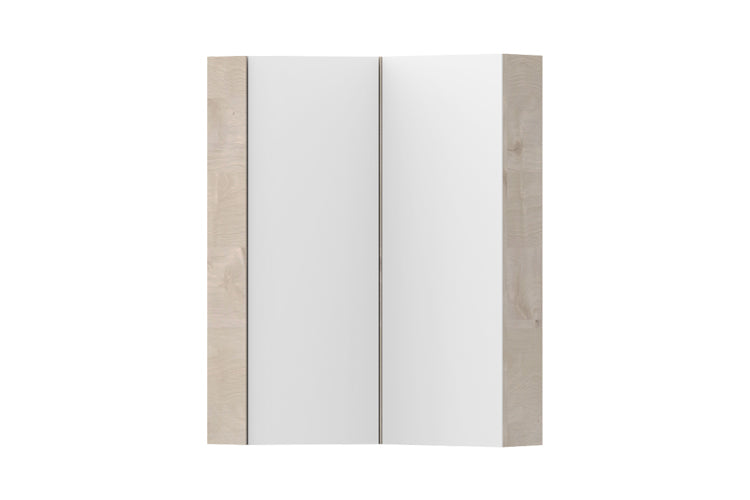 ADP Glacier Offset Corner Mirrored Cabinet 600