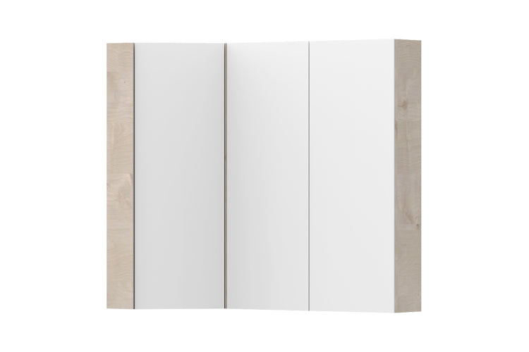 ADP Glacier Offset Corner Mirrored Cabinet 900