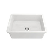 Turner Hastings Cuisine 68 x 48 Inset / Undermount Fine Fireclay Matte White Sink