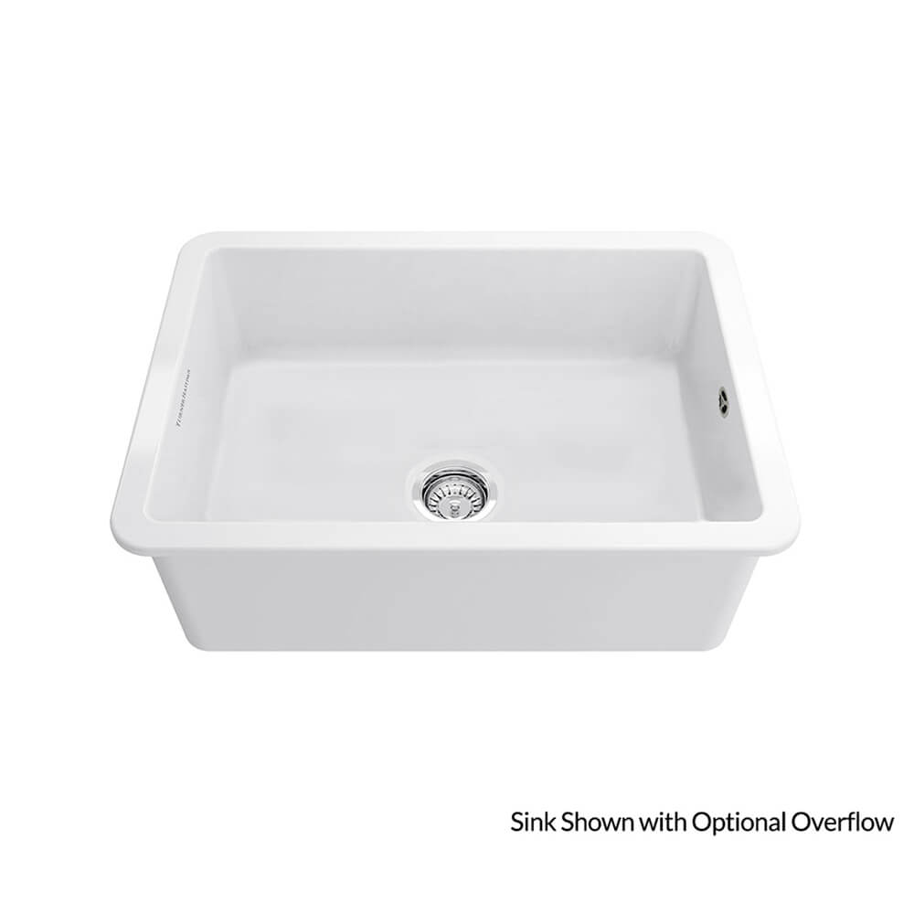 Turner Hastings Cuisine 68 x 48 Inset / Undermount Fine Fireclay Gloss White Sink