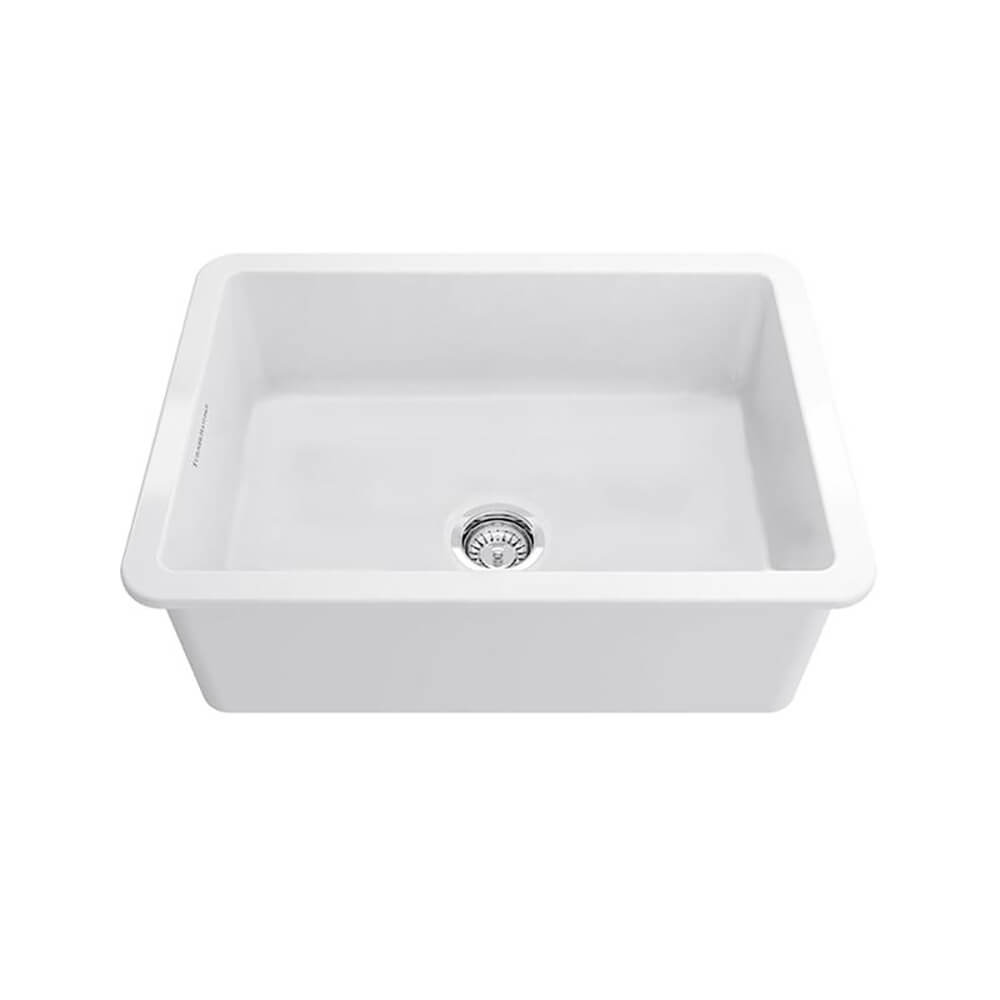 Turner Hastings Cuisine 68 x 48 Inset / Undermount Fine Fireclay Gloss White Sink