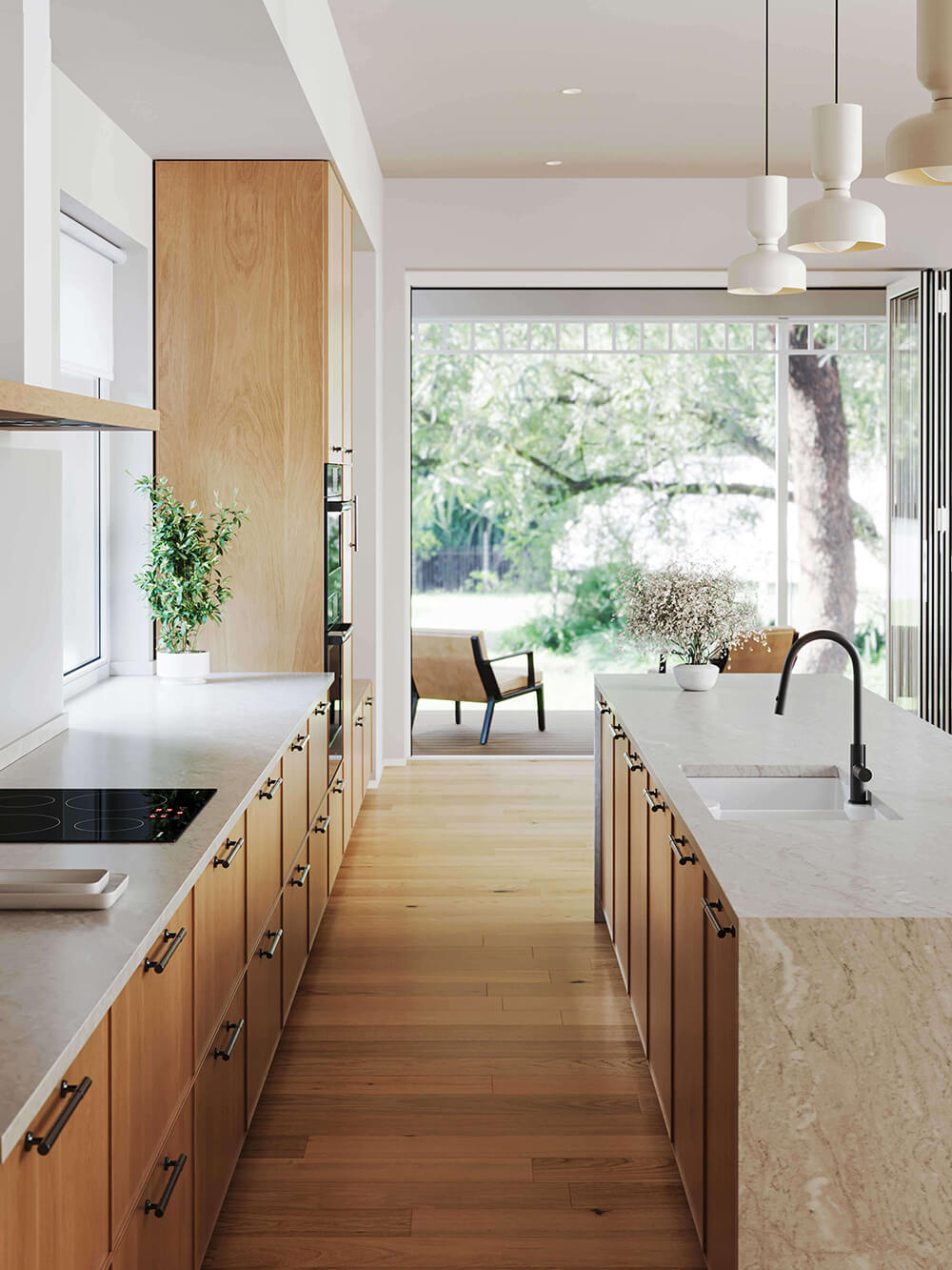 Turner Hastings Cuisine 86 x 50 Inset / Undermount Fine Fireclay Gloss White Sink - Double Bowl with Taphole