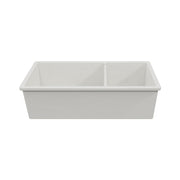 Turner Hastings Cuisine 93 x 48 One and a Half Bowl Inset / Undermount Fine Fireclay Matte White Sink