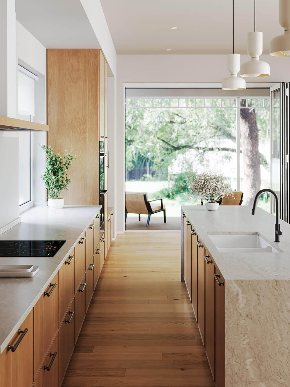 Turner Hastings Cuisine 93 x 48 One and a Half Bowl Inset / Undermount Fine Fireclay Gloss White Sink