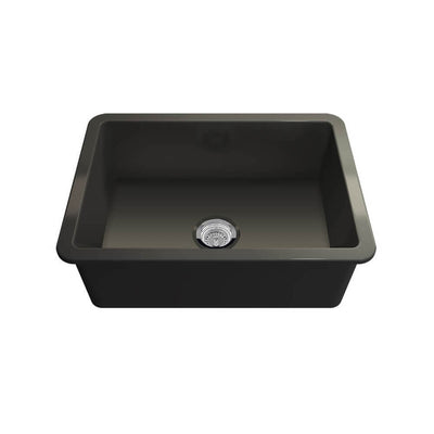 Turner Hastings Cuisine 68 x 48 Inset / Undermount Fine Fireclay Matte Black Sink