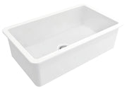 Turner Hastings Cuisine 81 x 48 Inset / Undermount Fine Fireclay Gloss White Sink