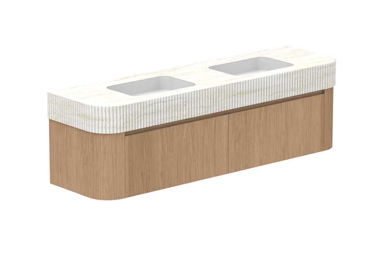 Adp Surry Curved Wall Hung Vanity Imperial Top