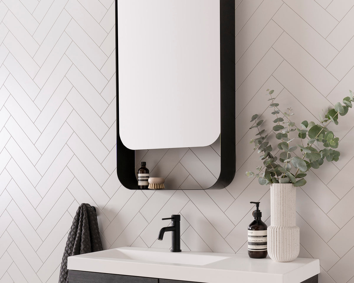 ADP Enzo Mirrored Cabinet installed
