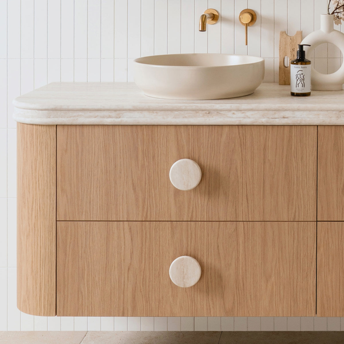 ADP Thea Curved Wall Hung Vanity