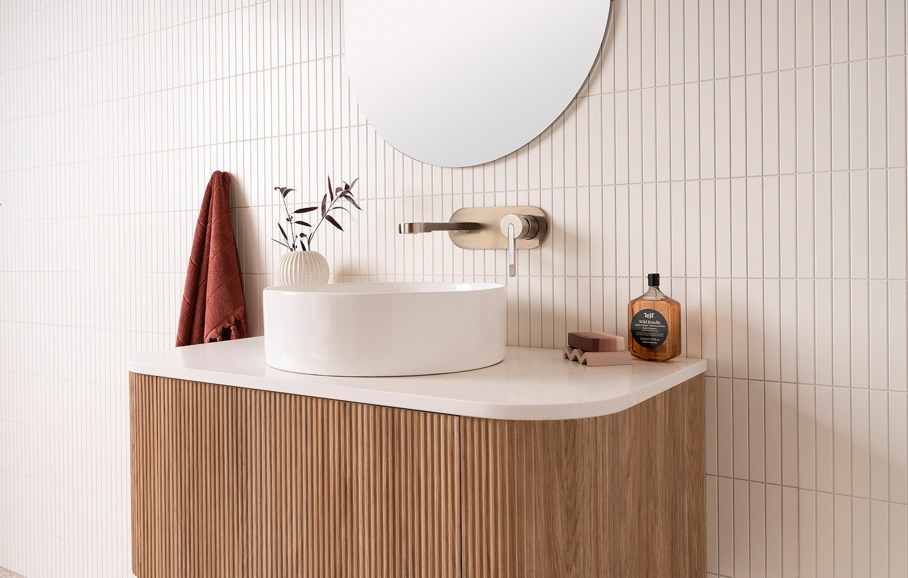 ADP Waverly Wall Hung Vanity Cherry Pie Benchtop