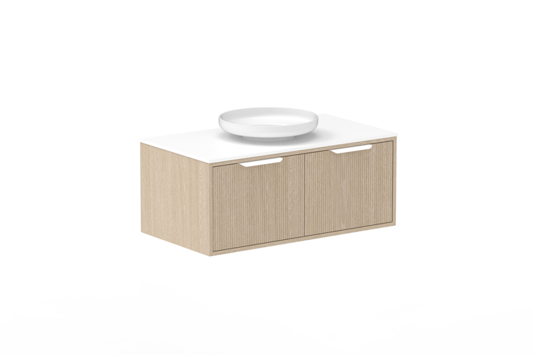 ADP Clifton Wall Hung Vanity Cherry Pie Benchtop