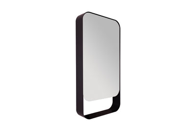 ADP Enzo Mirrored Cabinet 500mm Matte Black
