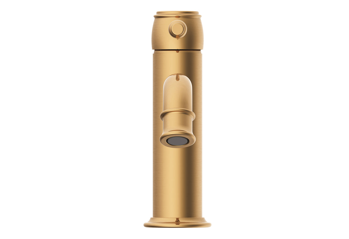 ADP Eternal Basin Mixer Brushed Brass front view