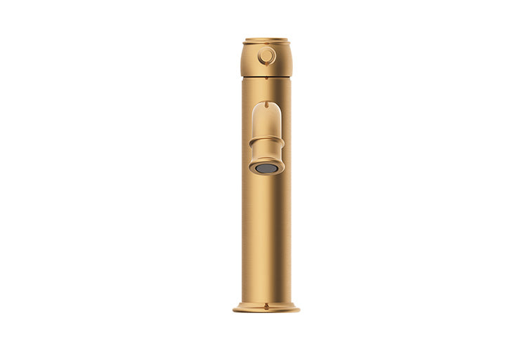 ADP Eternal Extended Basin Mixer Brushed Brass front view