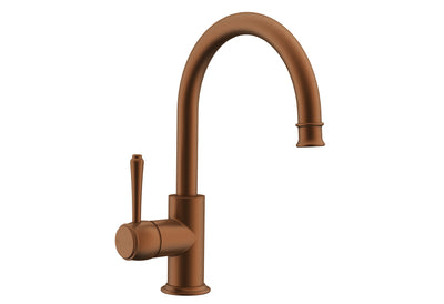 ADP Eternal Gooseneck Basin Mixer Brushed Copper