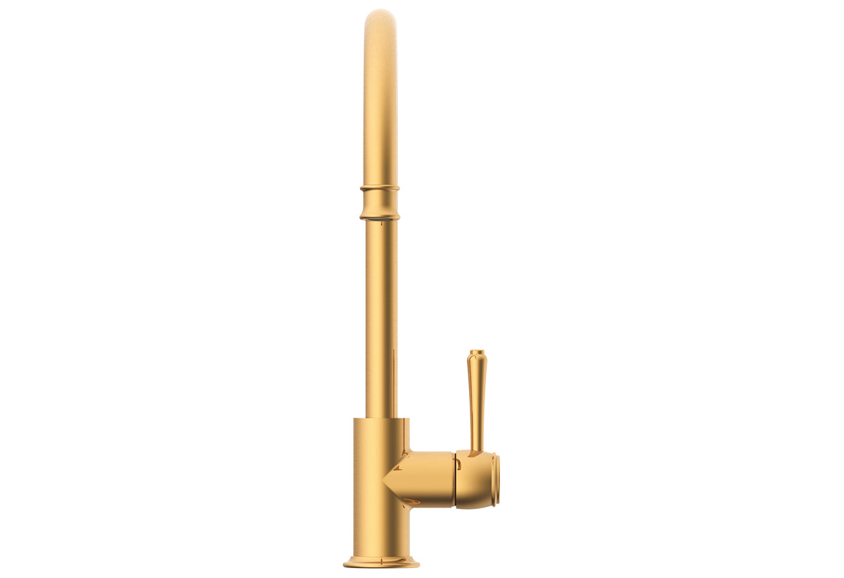 ADP Eternal Kitchen Mixer Brushed Brass front view