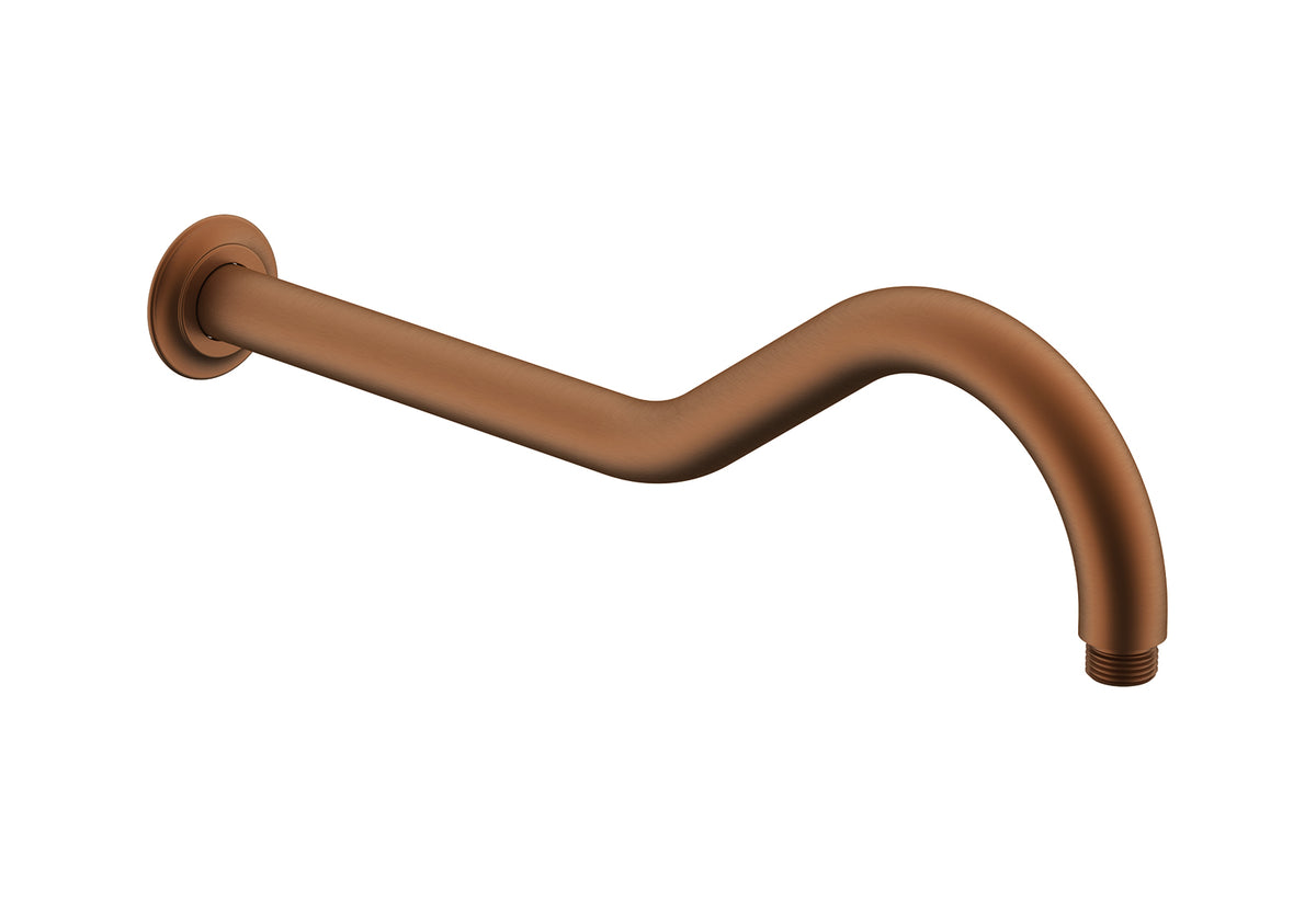 ADP Eternal Shower Arm 400mm Brushed Copper