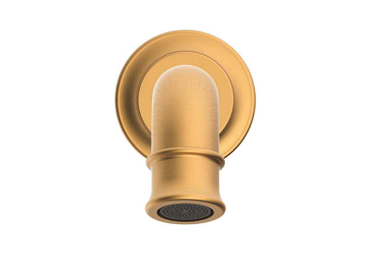 ADP Eternal Wall Spout Brushed Brass front view