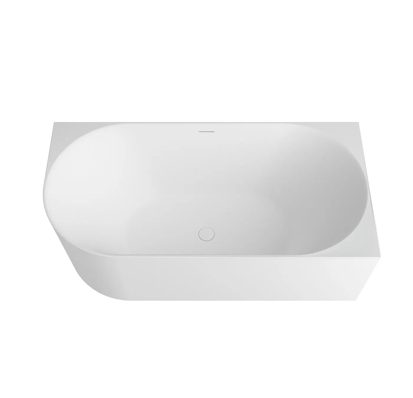 Otti Attica Celine Right Corner 1500 Matte White Bath with Overflow