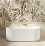 Otti Attica Celine Freestanding 1500 Matte White Bath with Overflow