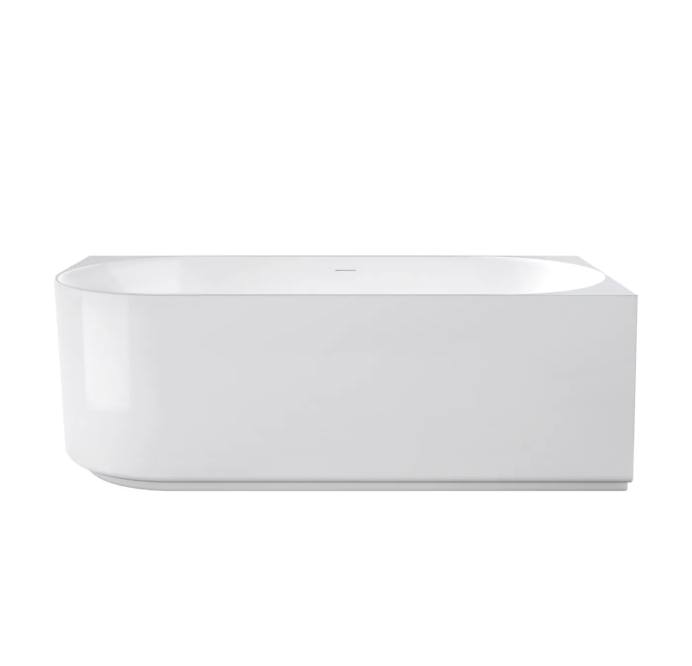 Otti Attica Celine Right Corner 1500 Gloss White Bath with Overflow