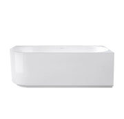 Otti Attica Celine Right Corner 1500 Gloss White Bath with Overflow