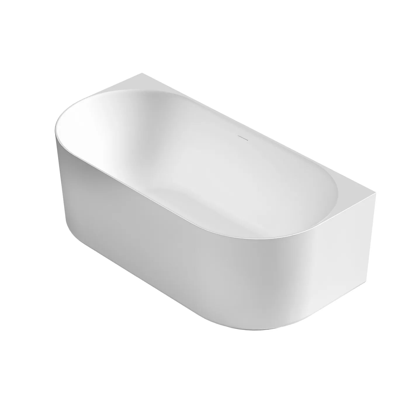 Otti Attica Celine 1500 Matte White BTW Multi-fit Bath with Overflow