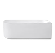 Otti Attica Celine Right Corner 1700 Matte White Bath with Overflow Attica
