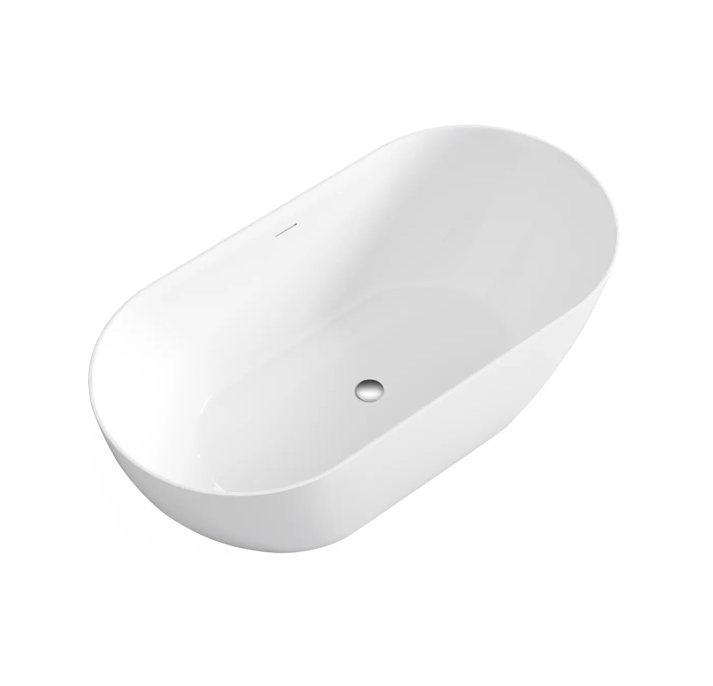 Otti Attica Manolo 1300 Gloss White Bath with Overflow