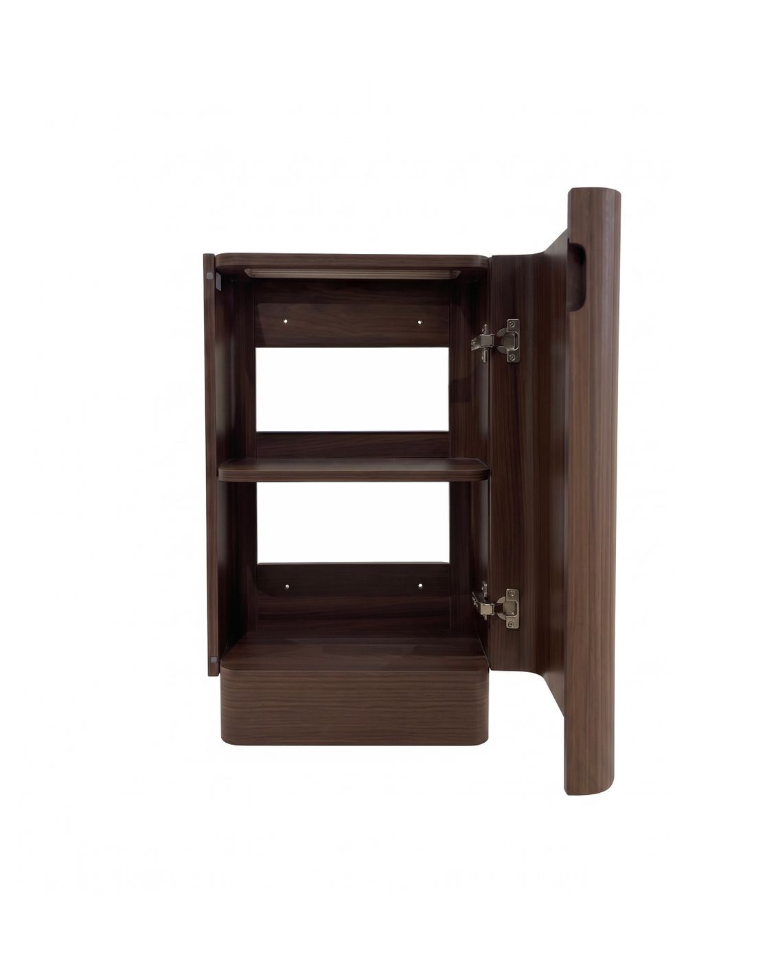 Otti Maxi Space Saver 450 Curved Floor Standing Vanity Sable Walnut