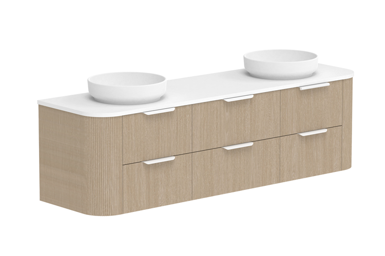 ADP Thirroul Wall Hung Vanity Cherry Pie Benchtop