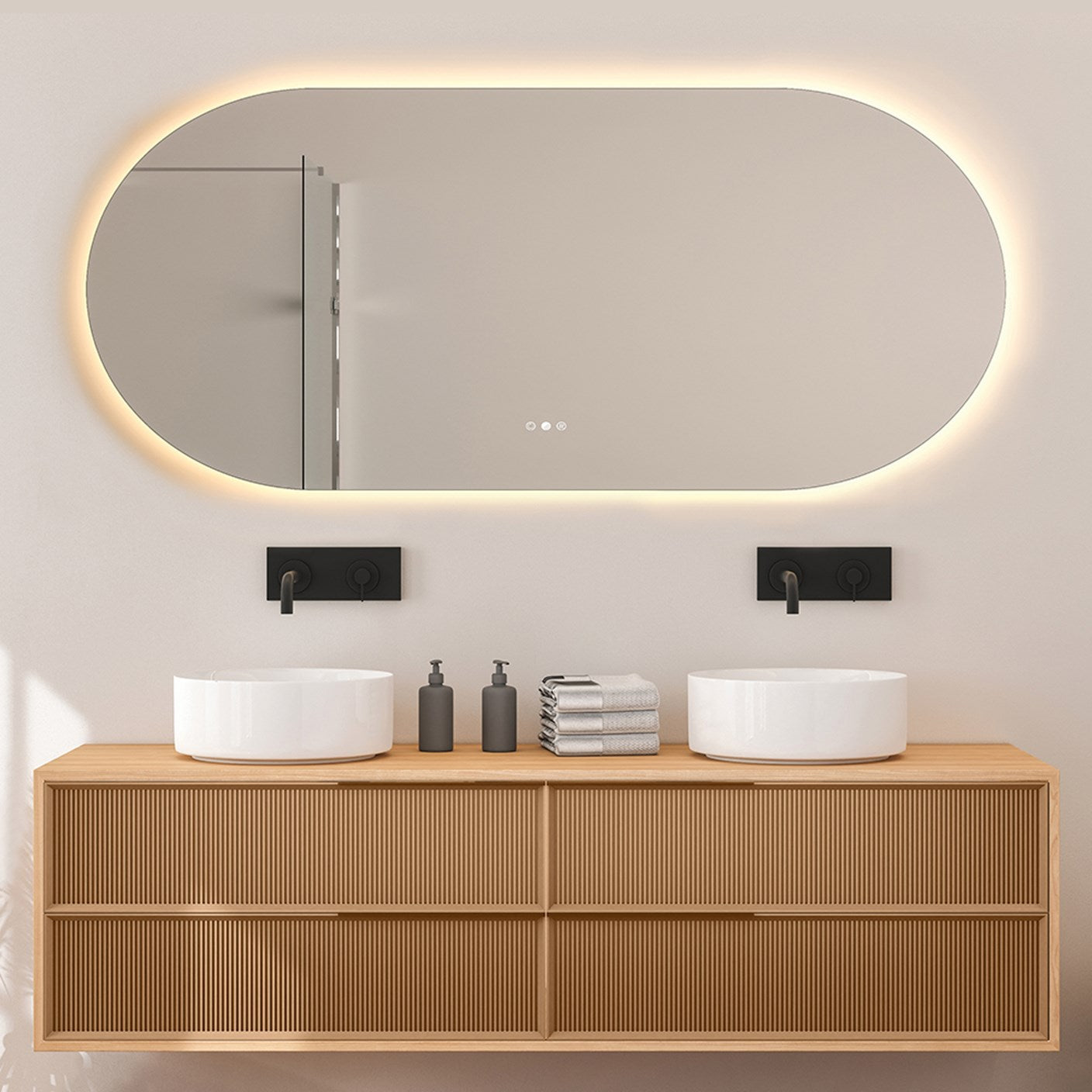 Radiant FLESS - KÄPSEL - 750mm x 1500mm LED Mirror