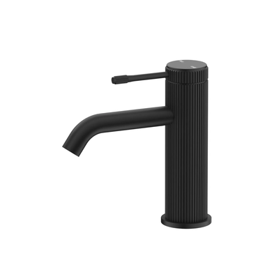 Bella Vista Mica Fluted Basin Mixer - Black