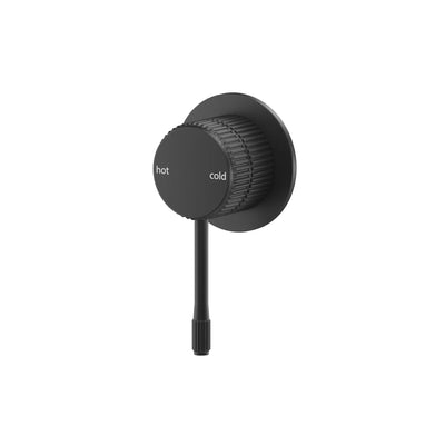Bella Vista Mica Fluted Shower Mixer - Black