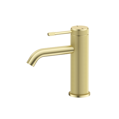 Bella Vista Mica Fluted Basin Mixer - French Gold