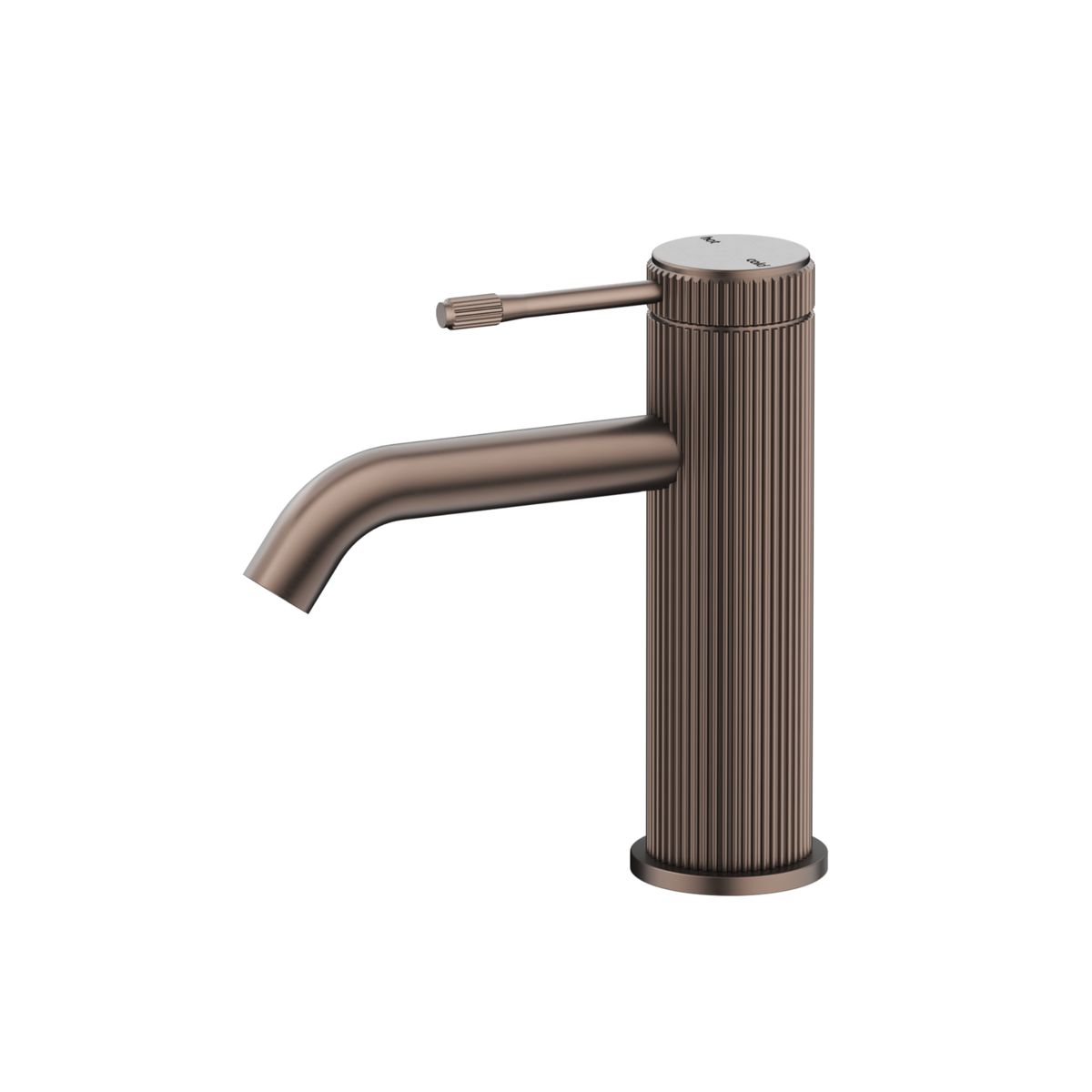 Bella Vista Mica Fluted Basin Mixer - Dusk Bronze
