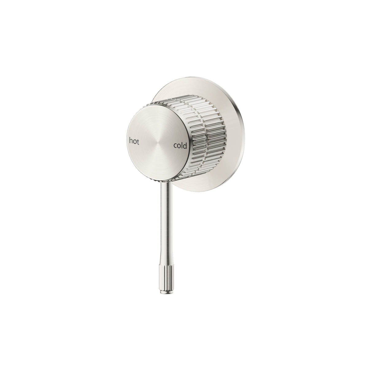 Bella Vista Mica Fluted Shower Mixer - Brushed Nickel