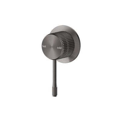 Bella Vista Mica Fluted Shower Mixer - Gunmetal