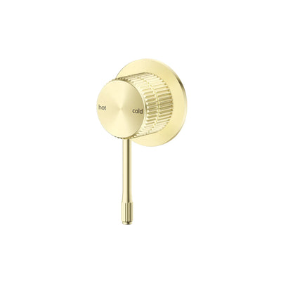 Bella Vista Mica Fluted Shower Mixer - French Gold