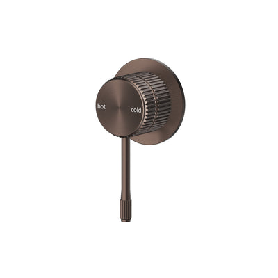 Bella Vista Mica Fluted Shower Mixer - Dusk Bronze