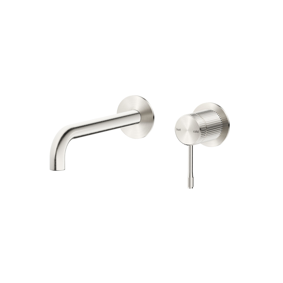 Bella Vista Mica Fluted Wall-Spout Combo - Brushed Nickel