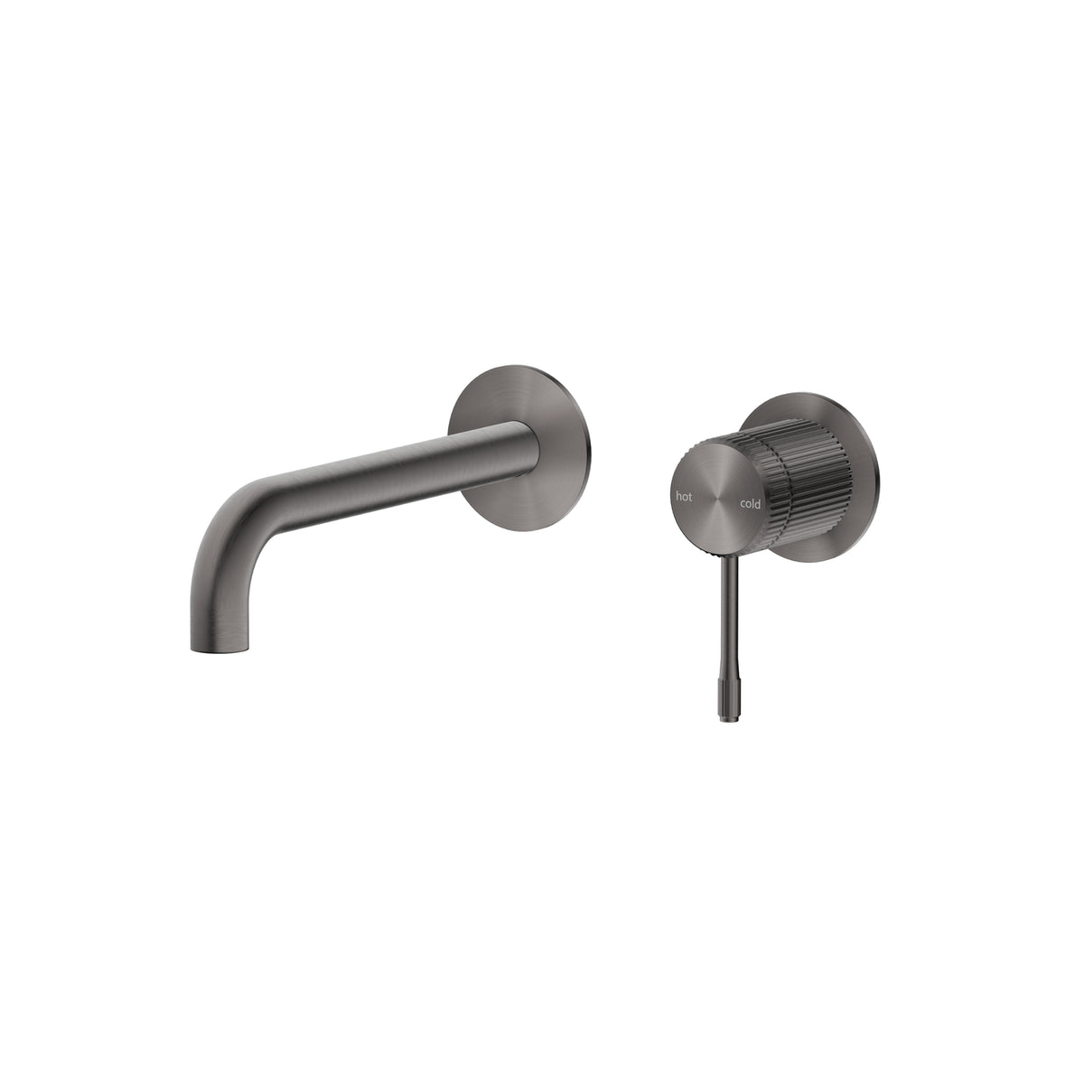 Bella Vista Mica Fluted Wall-Spout Combo - Gunmetal