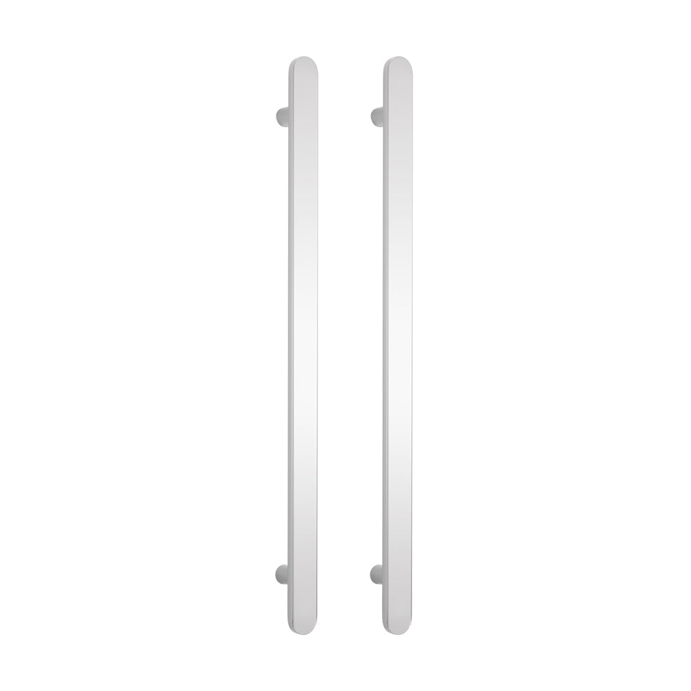 Non heated Vertical flat bar towel rail 50 x 930mm Mirror Polished