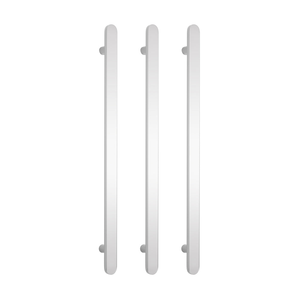 Radiant Vertical Flat Bar Heated Towel Rail Polished Mirror