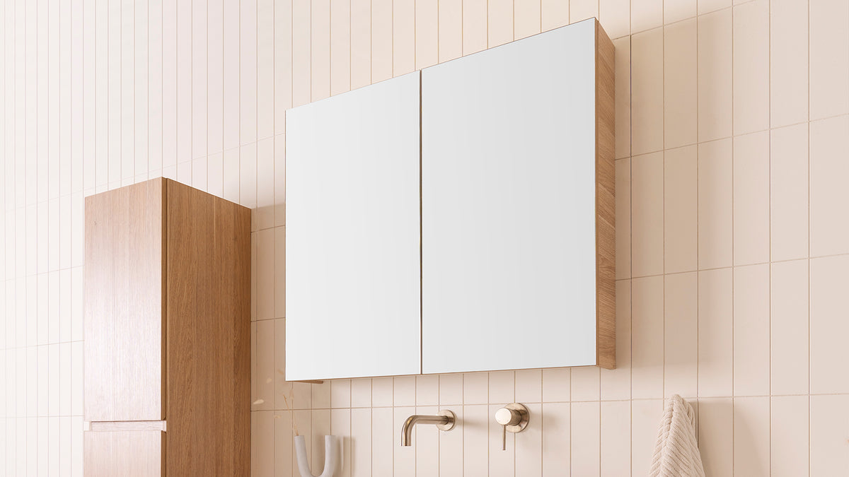 ADP Glacier Mirrored Cabinet installed