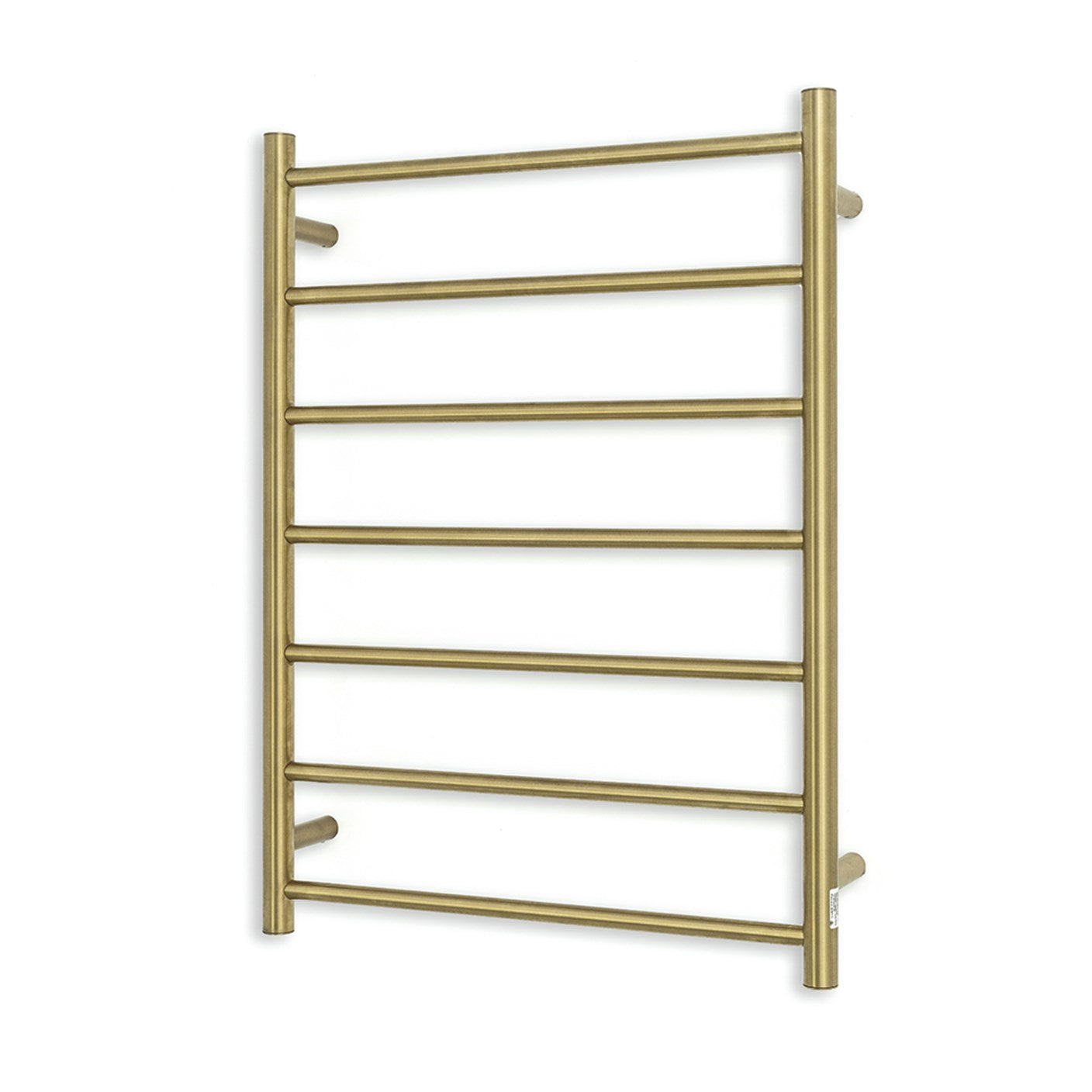 Radiant 240V Heated Round Ladder 600 x 800 Brushed Gold