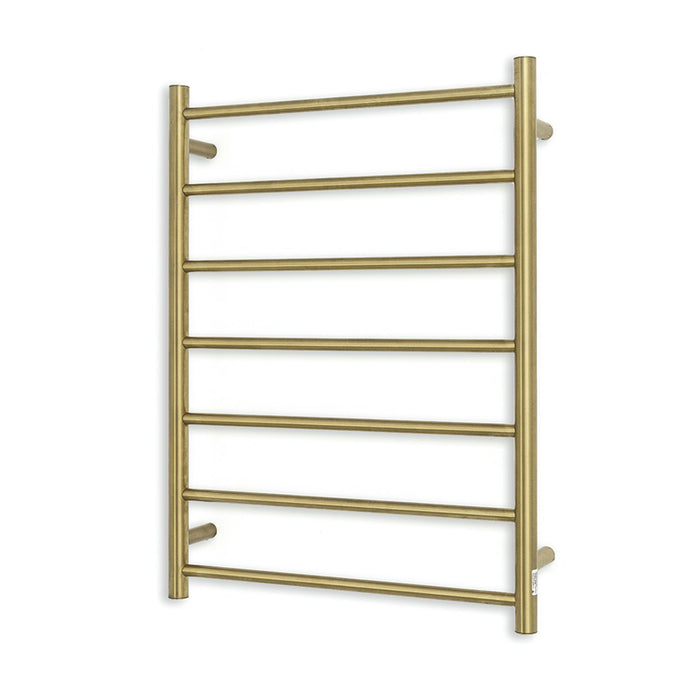 Radiant 240V Heated Round Ladder 600 x 800 Brushed Gold
