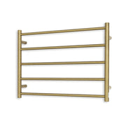 Radiant 240V Heated Round Ladder 750 x 550 Brushed Gold