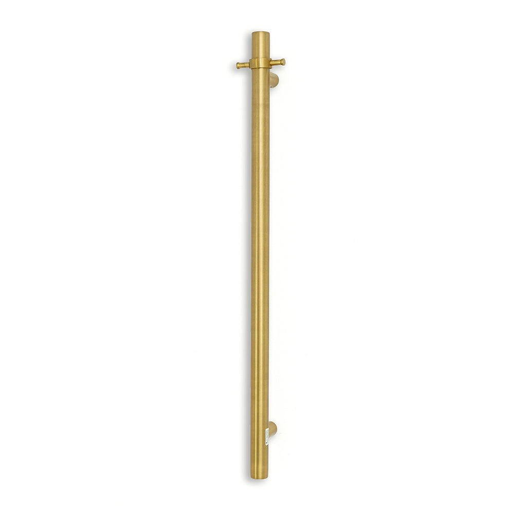 Non heated Vertical towel rail 40 x 950mm Brushed Gold