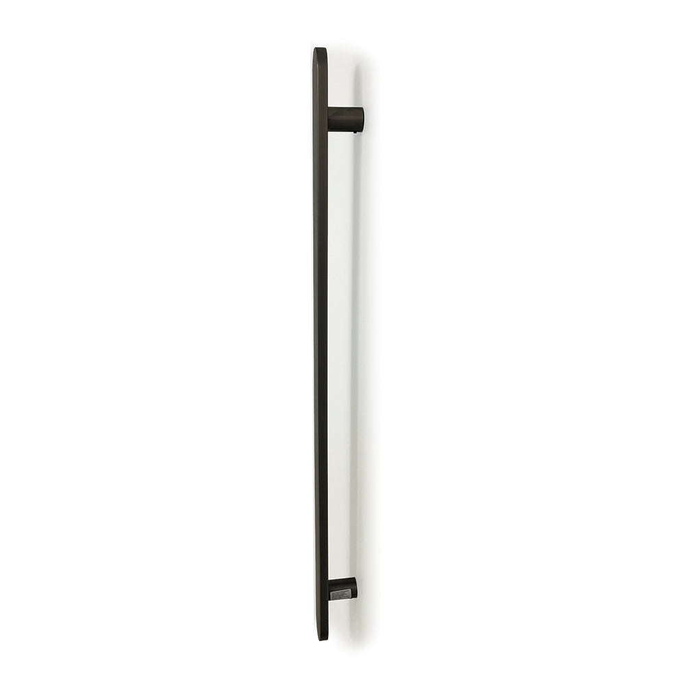 Radiant Vertical Flat Bar Heated Towel Rail Gun Metal Grey